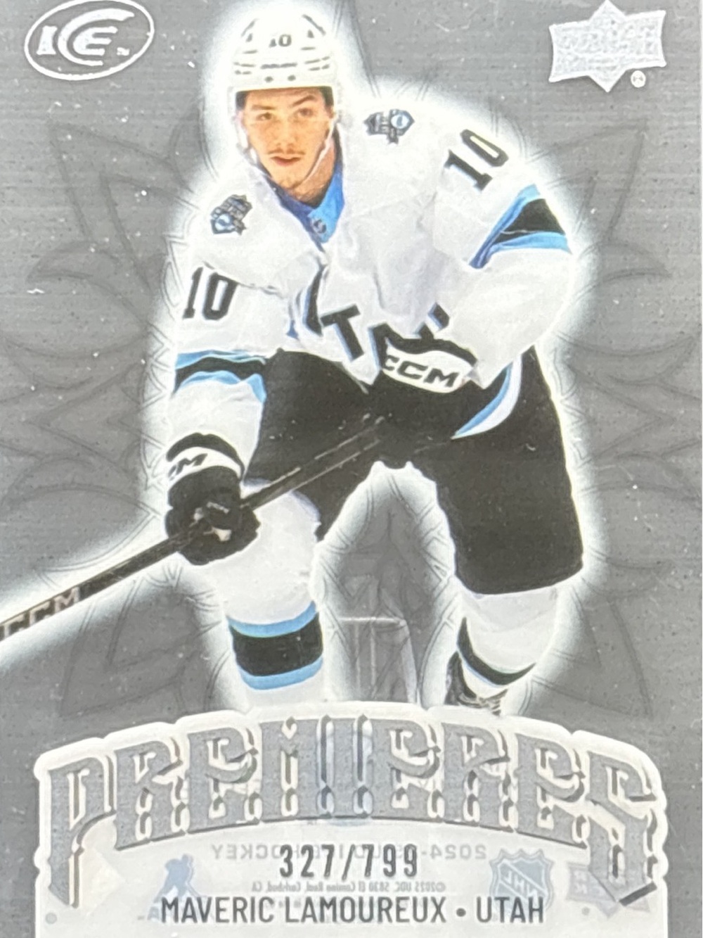 Upper Deck Premiers Maveric Lamoureux Hockey Trading Card LE 327/799